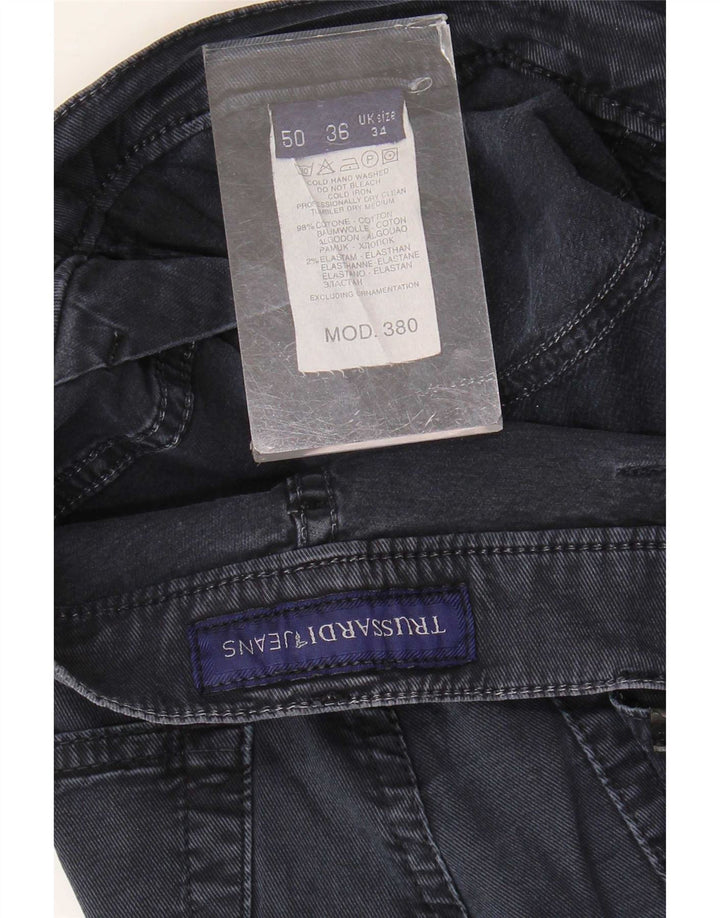 Jeans slim da uomo Hugo Boss W34 L35 cotone blu navy