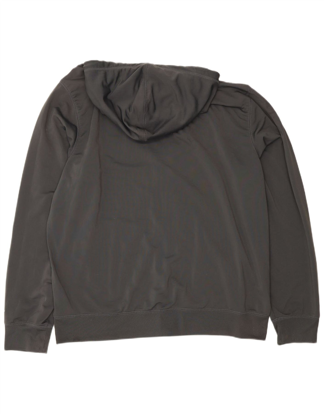 Felpa con cappuccio e zip grafica Nike da uomo 2XL poliestere grigio