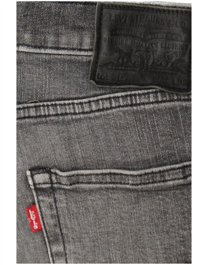 Jeans Levi's Uomo 512 Slim Tapered W34 L30 Cotone Grigio