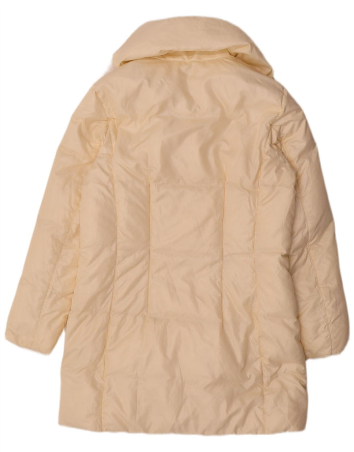 Cappotto imbottito da donna Conte of Florence IT 46 Large Poliestere bianco sporco
