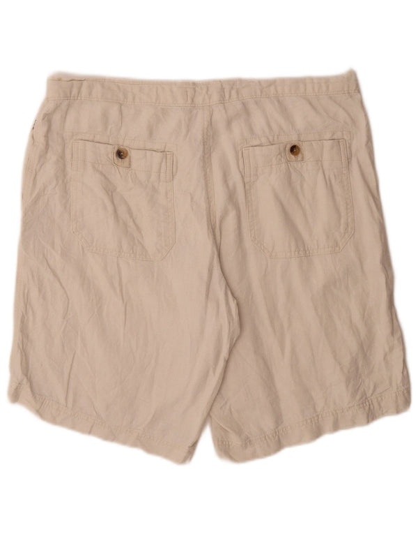Pantaloncini chino da uomo Marks & Spencer W38 XL lino bianco sporco
