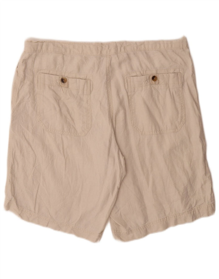 Pantaloncini chino da uomo Marks & Spencer W38 XL lino bianco sporco