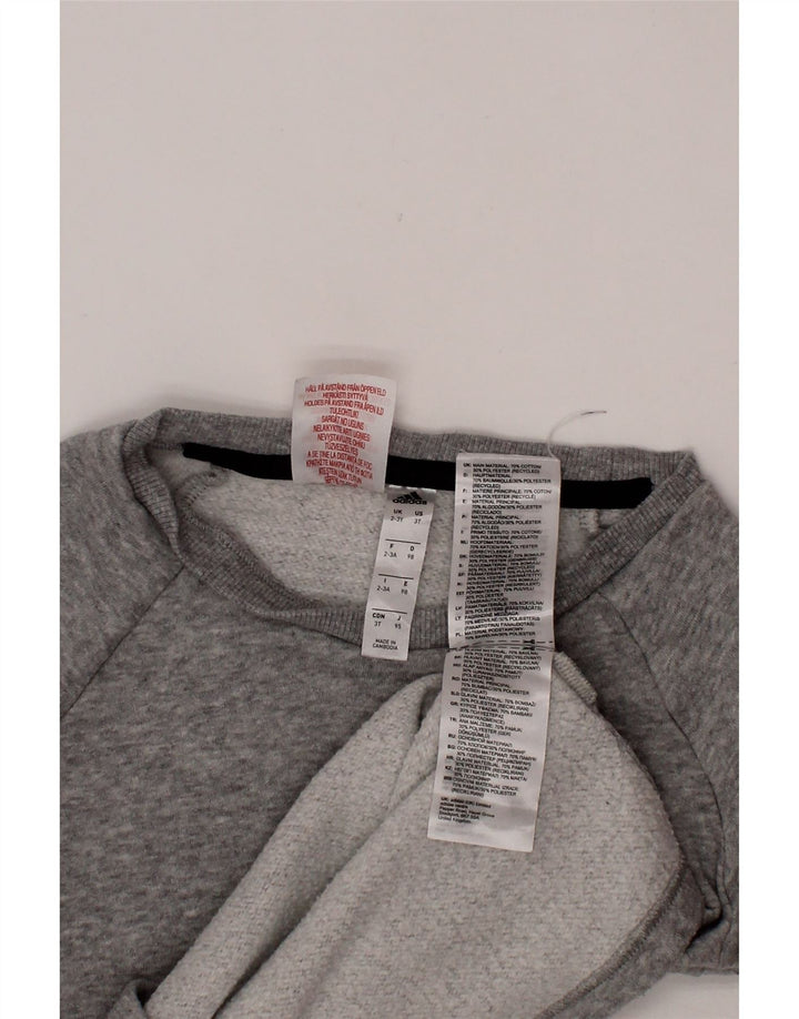 Felpa ADIDAS per ragazzi 2-3 anni Grigia