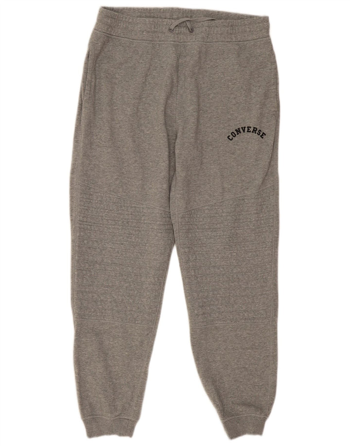 Converse Pantaloni da tuta grafica da uomo Joggers Grigio medio chiazzato