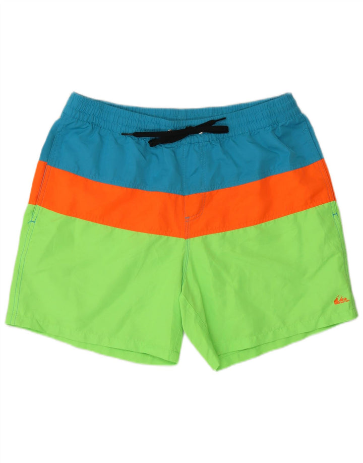 QUIKSILVER Pantaloncini da bagno da uomo Grandi in poliestere color block multicolore