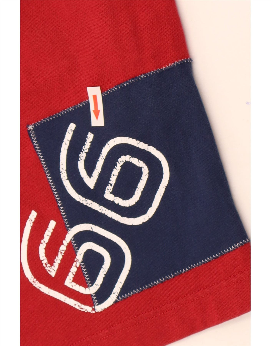 SERGIO TACCHINI Pantaloncini sportivi grafici da uomo grandi in cotone rosso