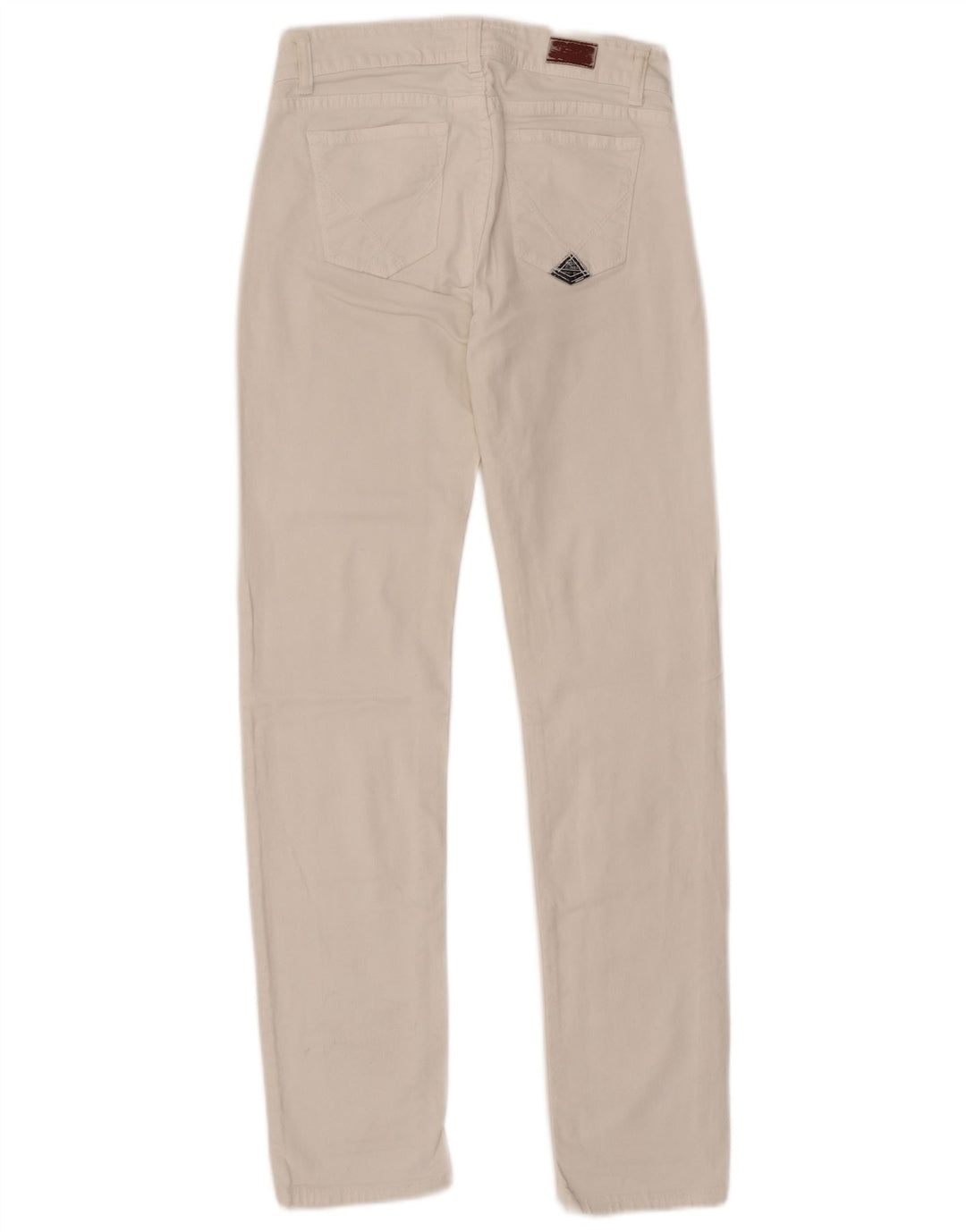 Jeans slim da donna Roy Rogers IT 41 medio W27 L31 cotone bianco