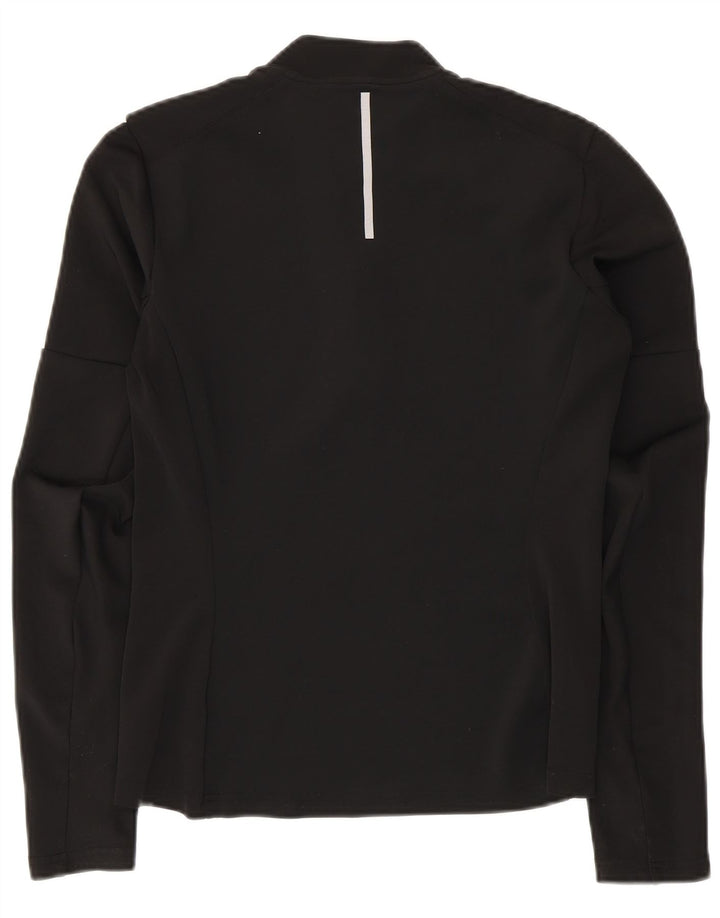Top della tuta pullover Climalite da donna ADIDAS UK 8/10 Small Nero