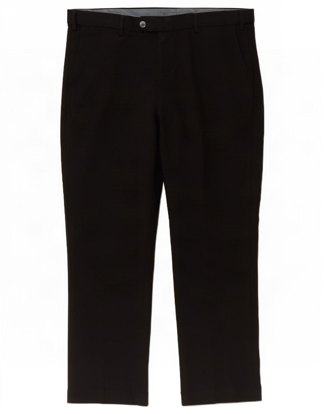 Pantaloni da abito vestibilità regolare da uomo Marks & Spencer W38 L29 poliestere nero