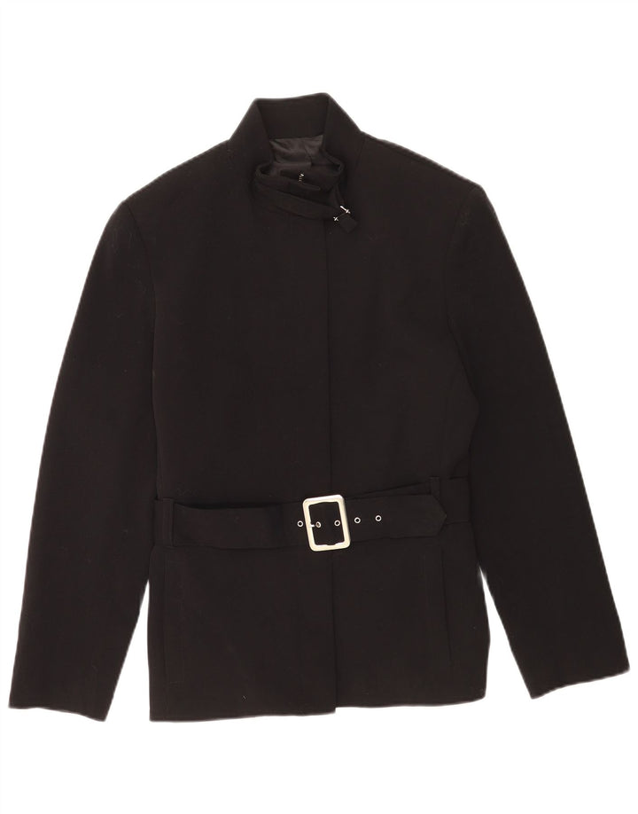 Giacca blazer da donna vintage IT 42 poliestere nero medio