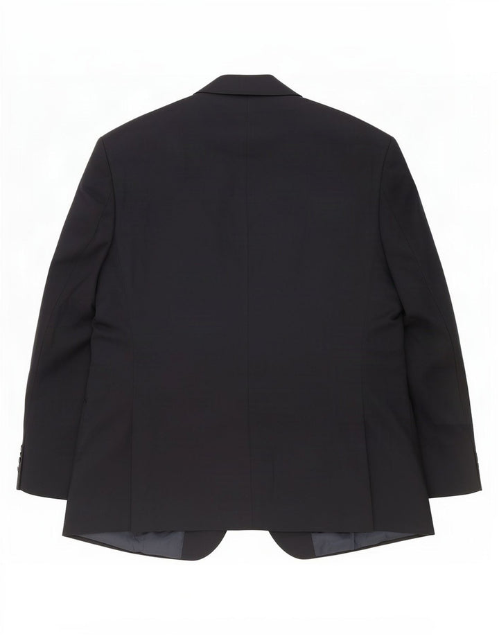 Giacca blazer a 2 bottoni Marks & Spencer da uomo UK 50 3XL poliestere blu navy