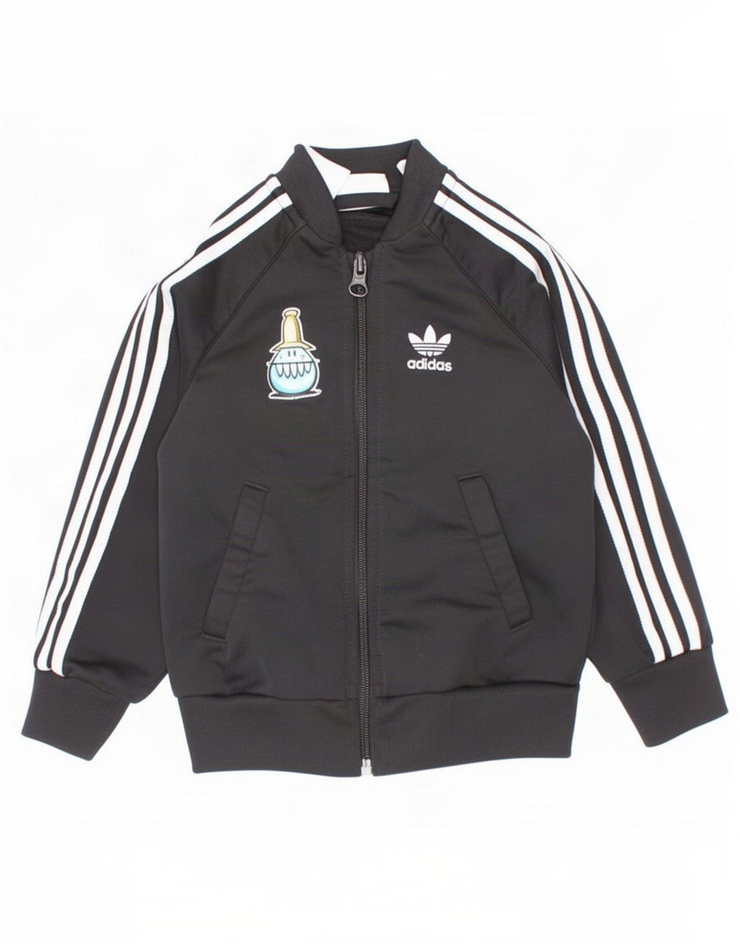 Giacca sportiva Adidas da bambino con grafica 18-24 mesi in poliestere nero