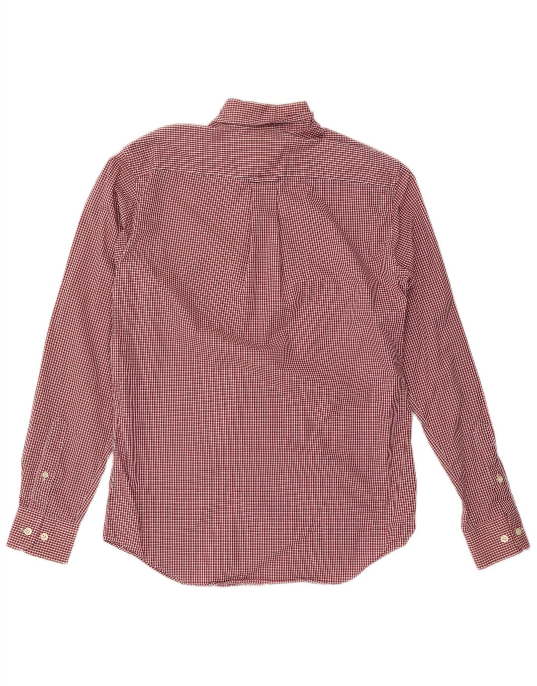 Camicia da uomo Nautica piccola in cotone a quadretti rossi