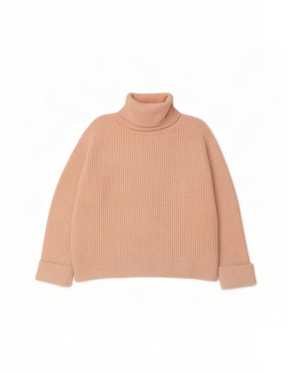 Maglione maglione oversize a collo alto Marks & Spencer da donna UK 16 grande rosa