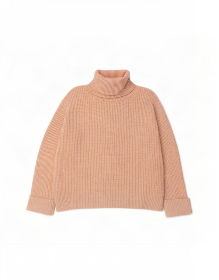 Maglione maglione oversize a collo alto Marks & Spencer da donna UK 16 grande rosa