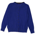 Maglione cardigan da donna Marks & Spencer UK 12 Viscosa blu medio