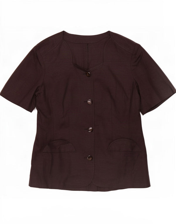 Carol Top cardigan vestibilità regolare a maniche corte da donna IT 42 Medio Nero
