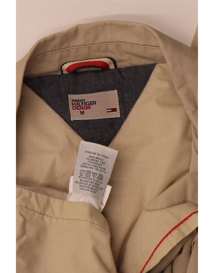 Giacca blazer a 2 bottoni da donna Tommy Hilfiger UK 14 cotone marrone medio