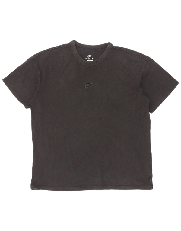 T-shirt Nike da uomo vestibilità ampia, taglia grande, in cotone nero