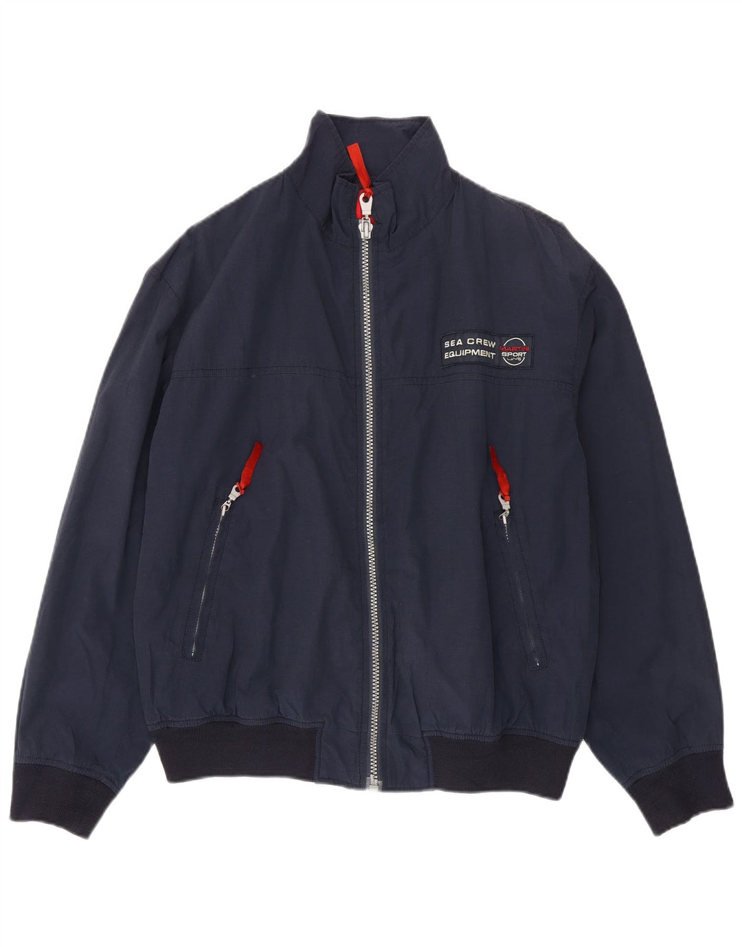 Giubbotto bomber vintage da uomo IT 48 medio in cotone blu navy