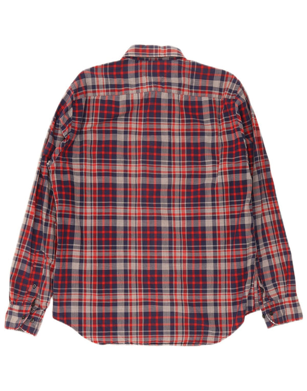 Camicia da uomo Regular Fit Tommy Hilfiger, cotone a quadri blu grandi
