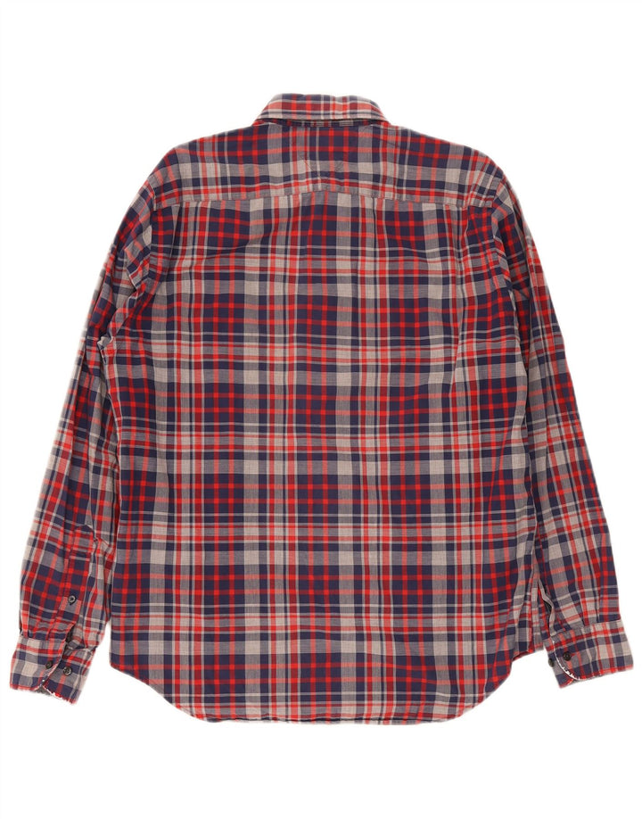 Camicia da uomo Regular Fit Tommy Hilfiger, cotone a quadri blu grandi