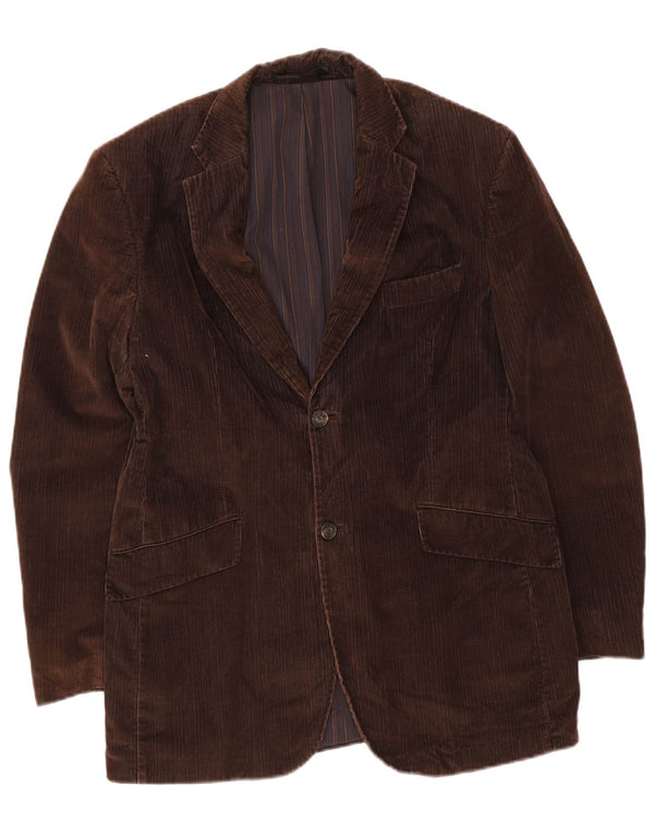 Giacca blazer in velluto a coste a 2 bottoni Marks & Spencer da uomo UK 38 Marrone medio