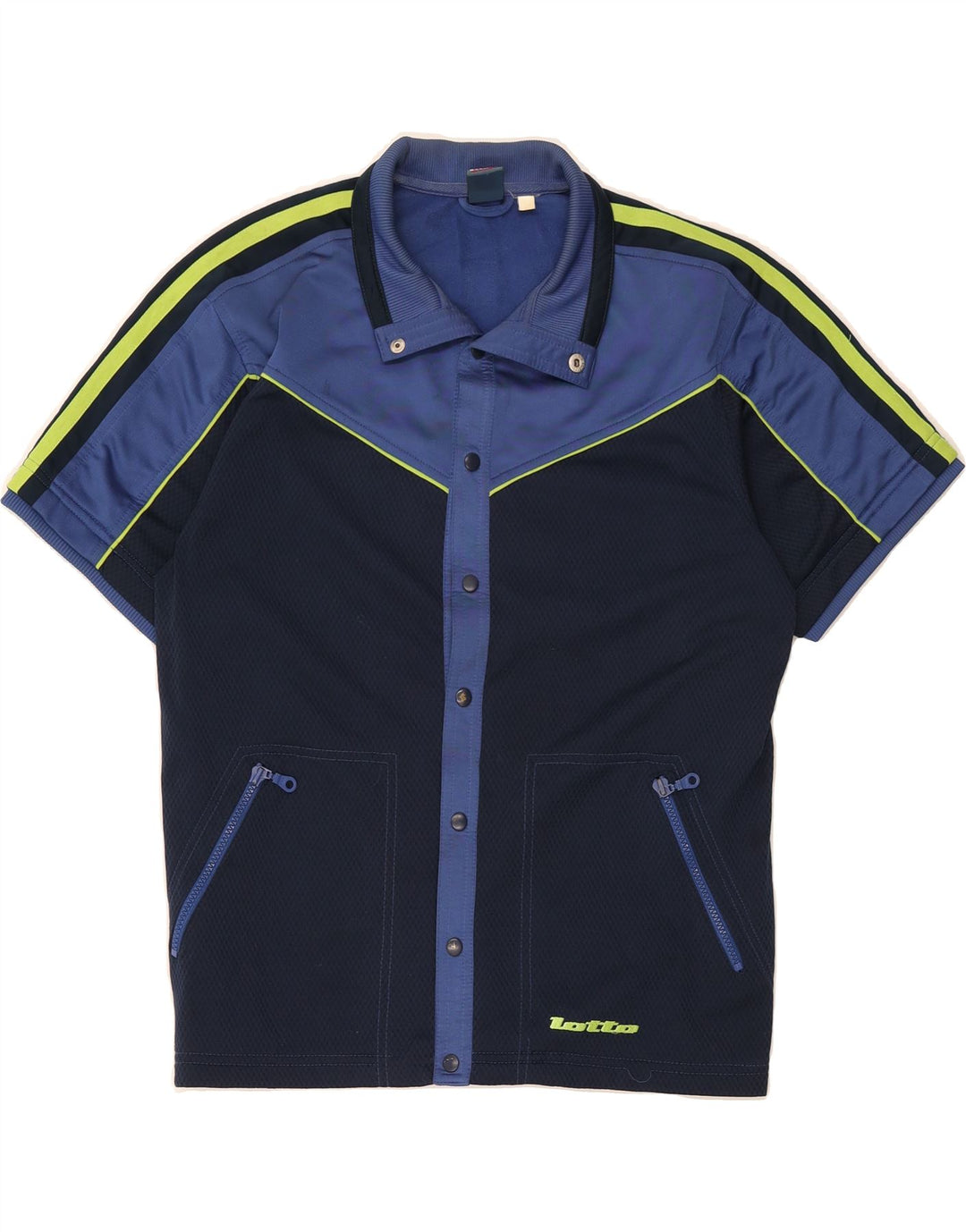 LOTTO Boys Jersey Top 15-16 Years 3XL Navy Blue Polyester Vintage Lotto and Second-Hand Lotto from Messina Hembry 
