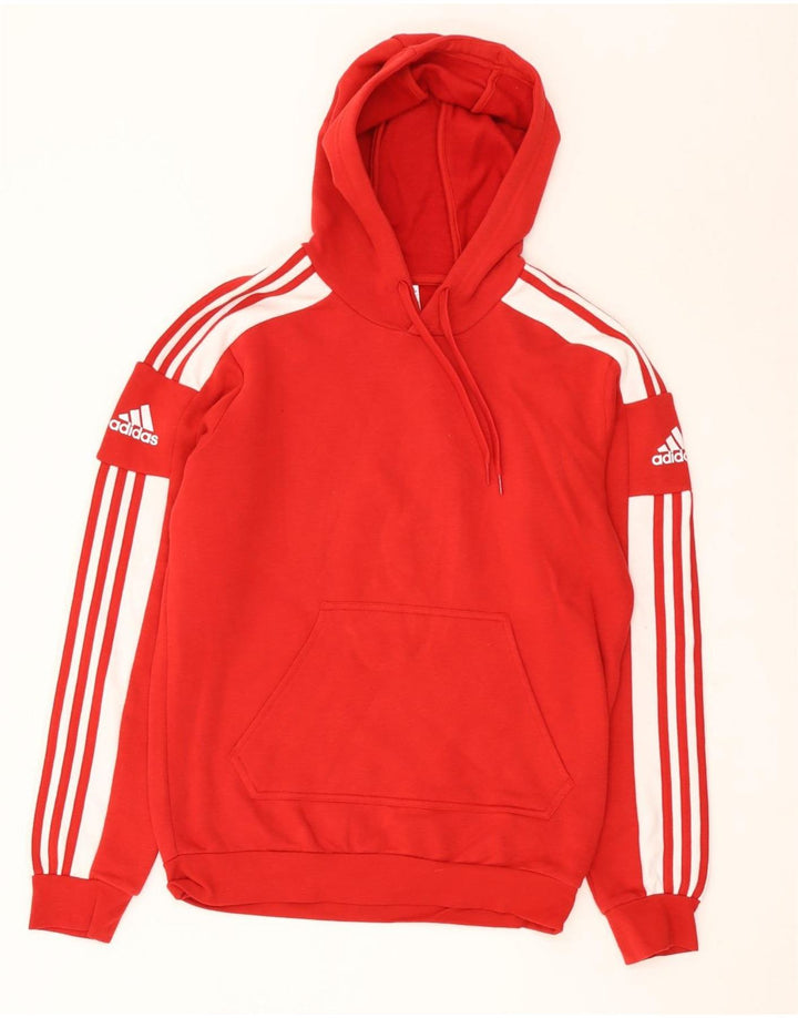 Felpa con cappuccio da uomo Adidas Small rossa in cotone