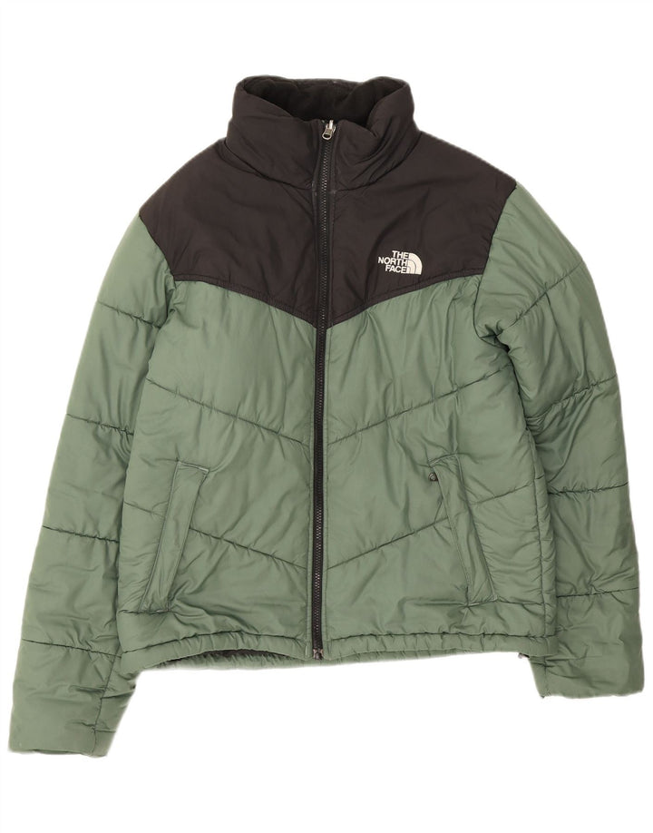 Giacca imbottita da uomo The North Face UK 36 Small Verde Colourblock Poliestere
