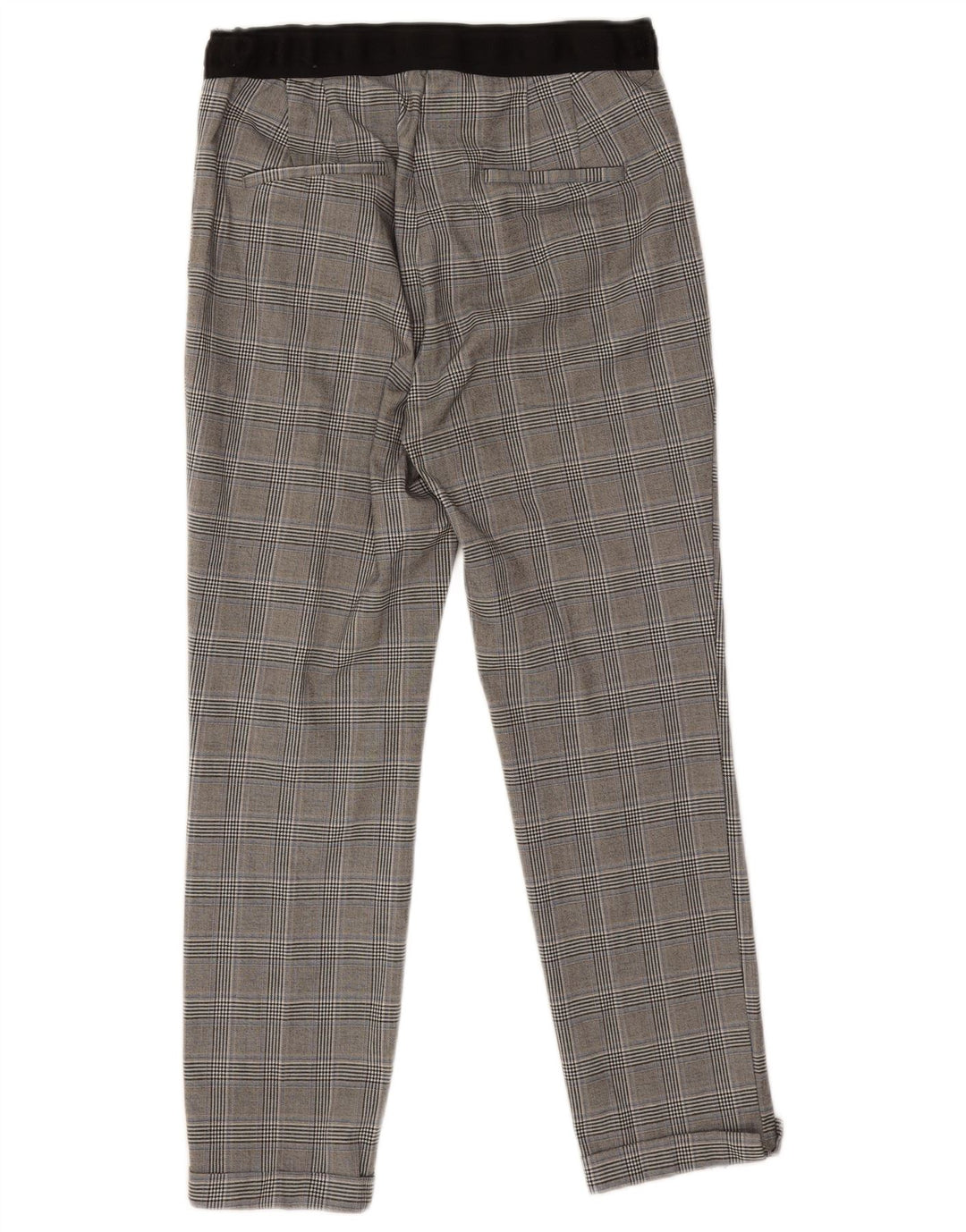 Pantaloni corti slim da donna Zara grandi W30 L25 scozzesi grigi