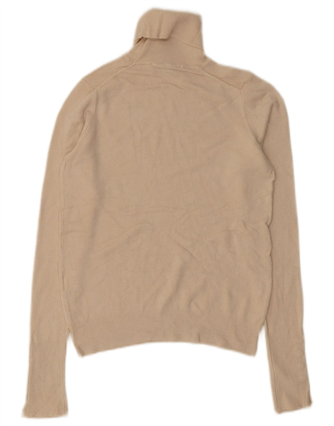 Maglione maglione collo alto da donna Zara UK 10 piccolo beige