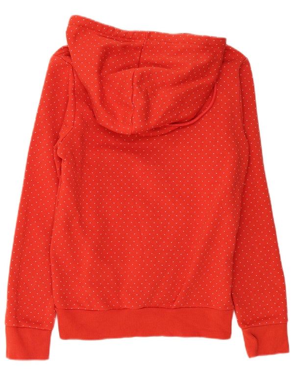 Felpa con cappuccio grafica da donna Adidas UK 10 Small Red Spotted Cotton