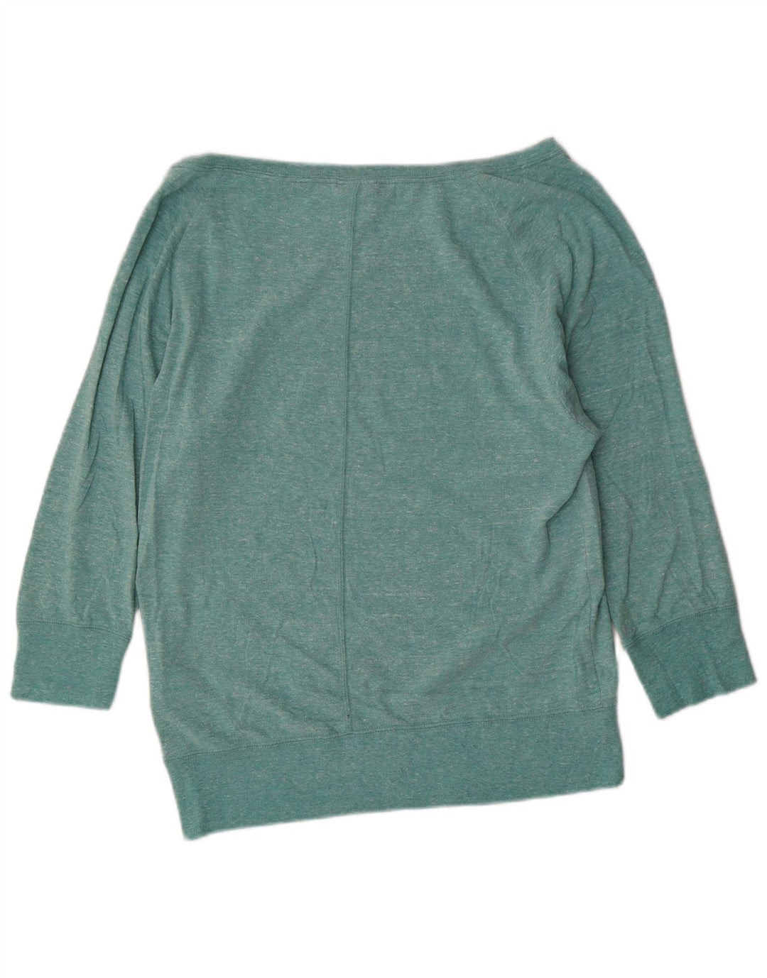 Nike - Top grafico da donna con spalle scoperte, manica lunga, UK 10, piccolo, turchese