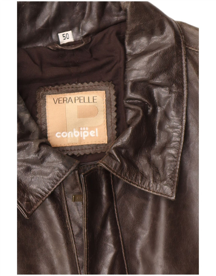 Giubbotto Pelle Uomo Conbipel IT 50 Large Pelle Marrone