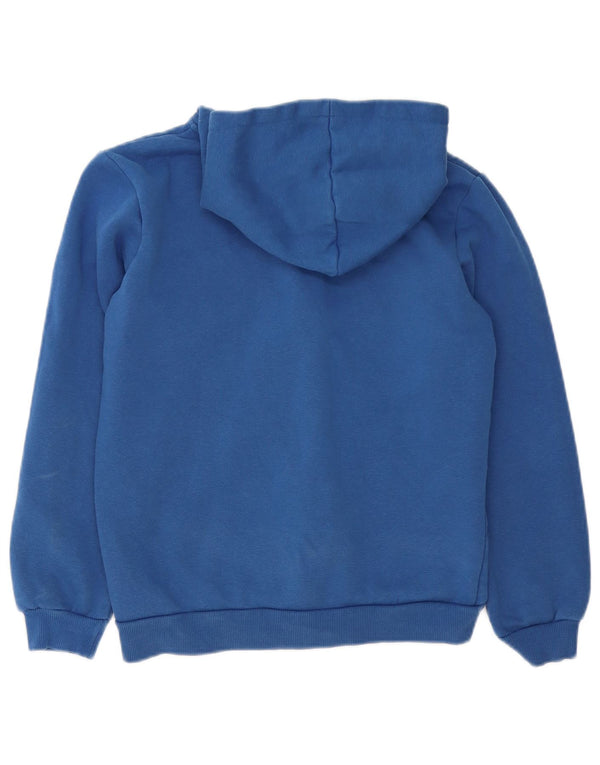 Felpa con cappuccio e zip grafica Puma da bambino 13-14 anni in cotone blu