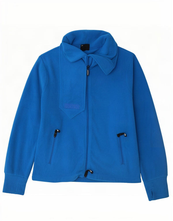 Bench Womens Fleece Jacket UK 14 Large Blue Polyester