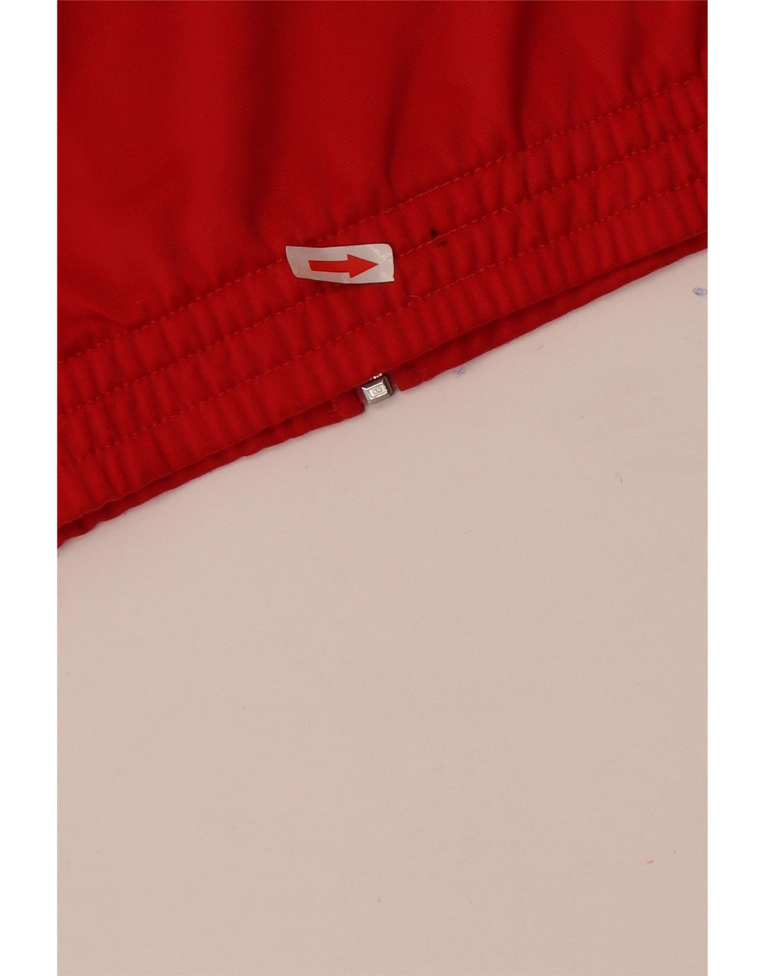 Giacca da tuta da uomo Adidas UK 34/36 Small Poliestere color block rosso