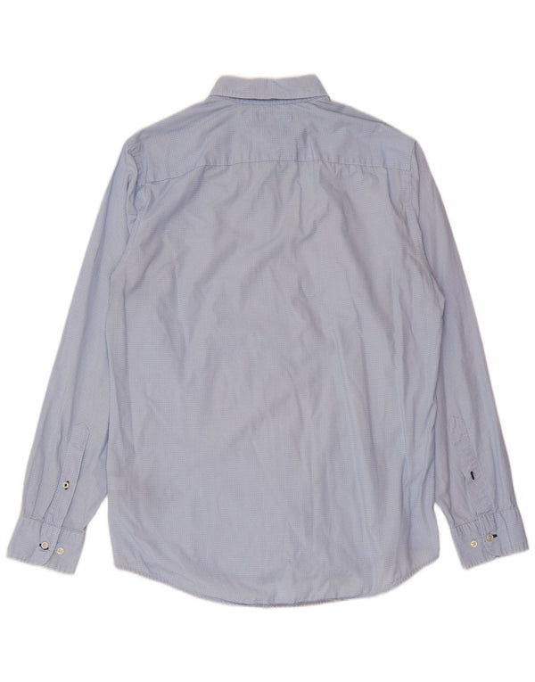 Camicia da uomo Regular Fit Tommy Hilfiger in cotone maculato blu medio