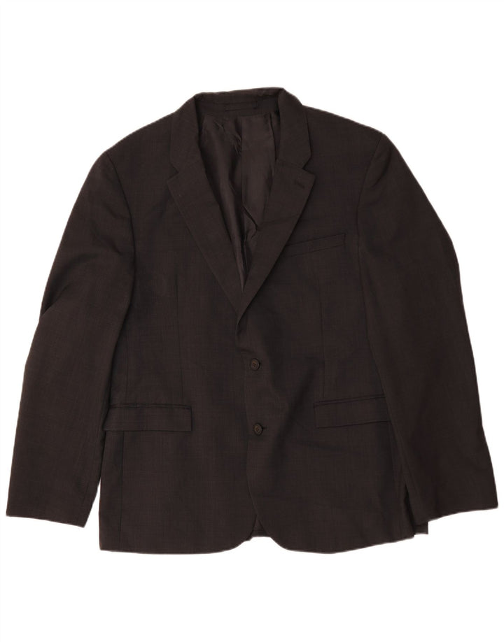 Giacca blazer a 2 bottoni Autograph da uomo Marks & Spencer UK 44 XL lana nera