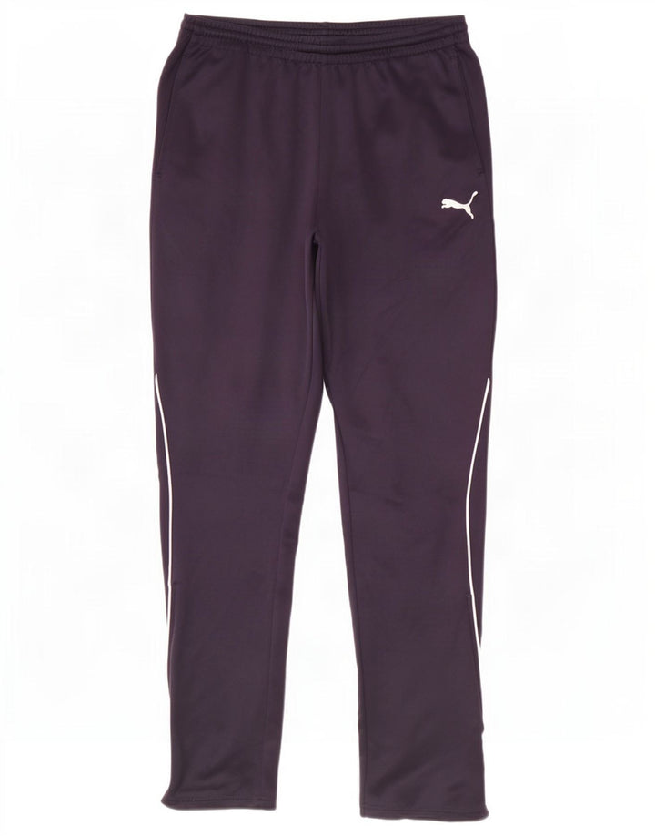 Pantaloni da tuta da uomo Puma Medium in poliestere blu navy