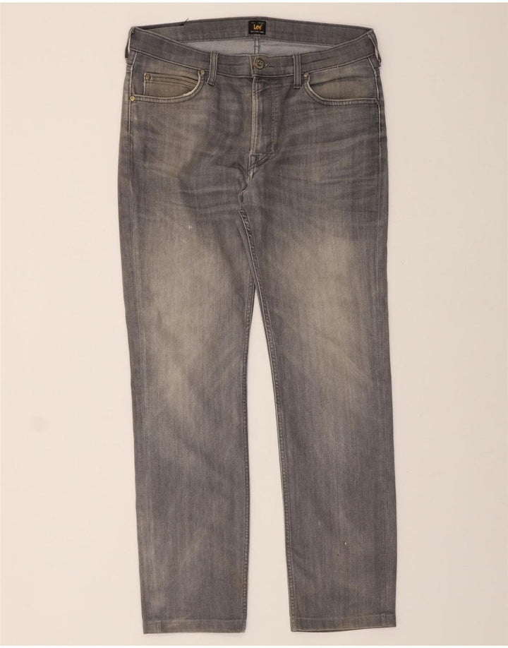 LEE Mens Rider Straight Jeans W34 L29 Grey Cotton Vintage Lee and Second-Hand Lee from Messina Hembry 