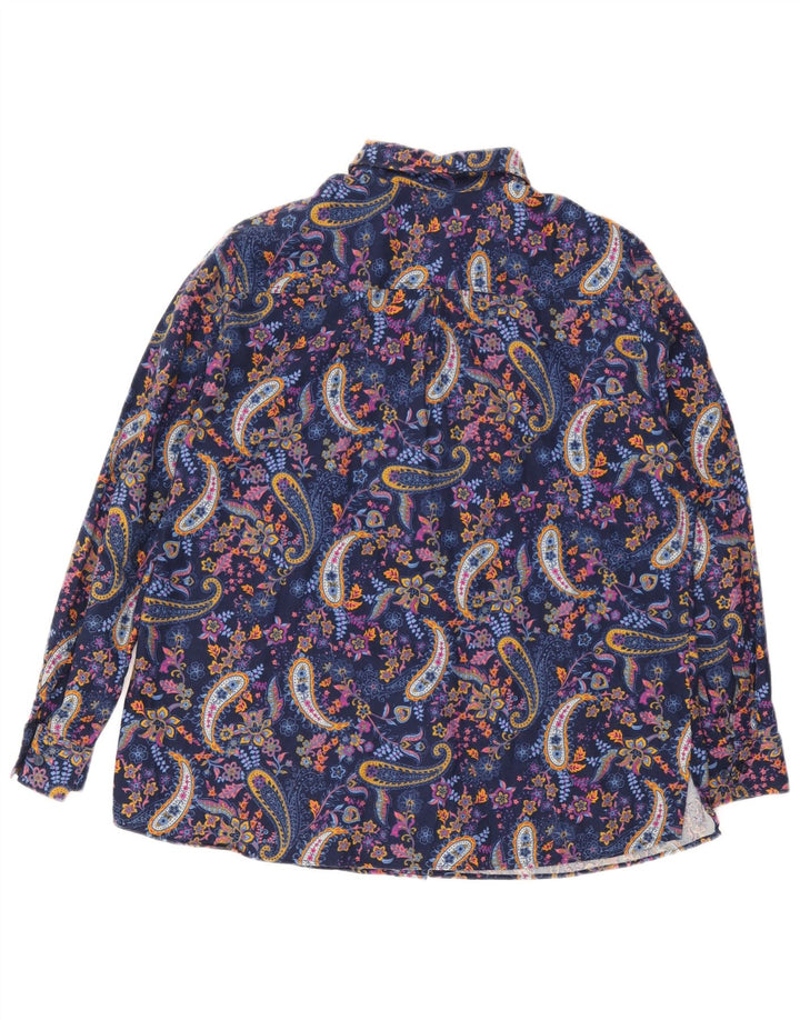Walbusch Camicia oversize da donna Camicetta IT 44 Medio Blu navy Paisley