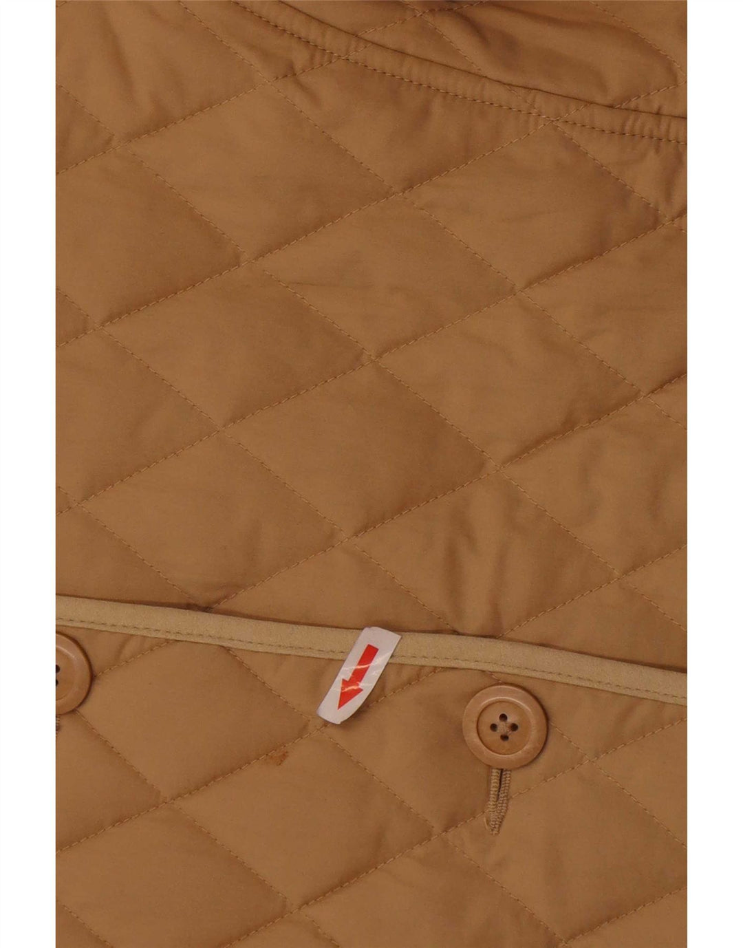 L.L.Bean Giacca trapuntata da donna UK 16 Large Beige Cotton