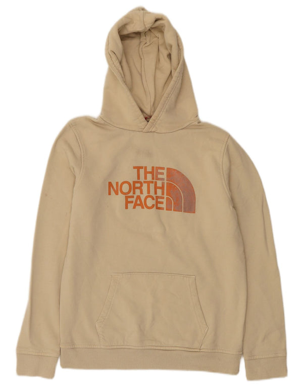 Felpa con cappuccio grafica da bambino The North Face 14-15 anni XL in cotone beige