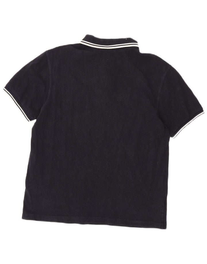 Polo da uomo Fred Perry in cotone blu navy medio
