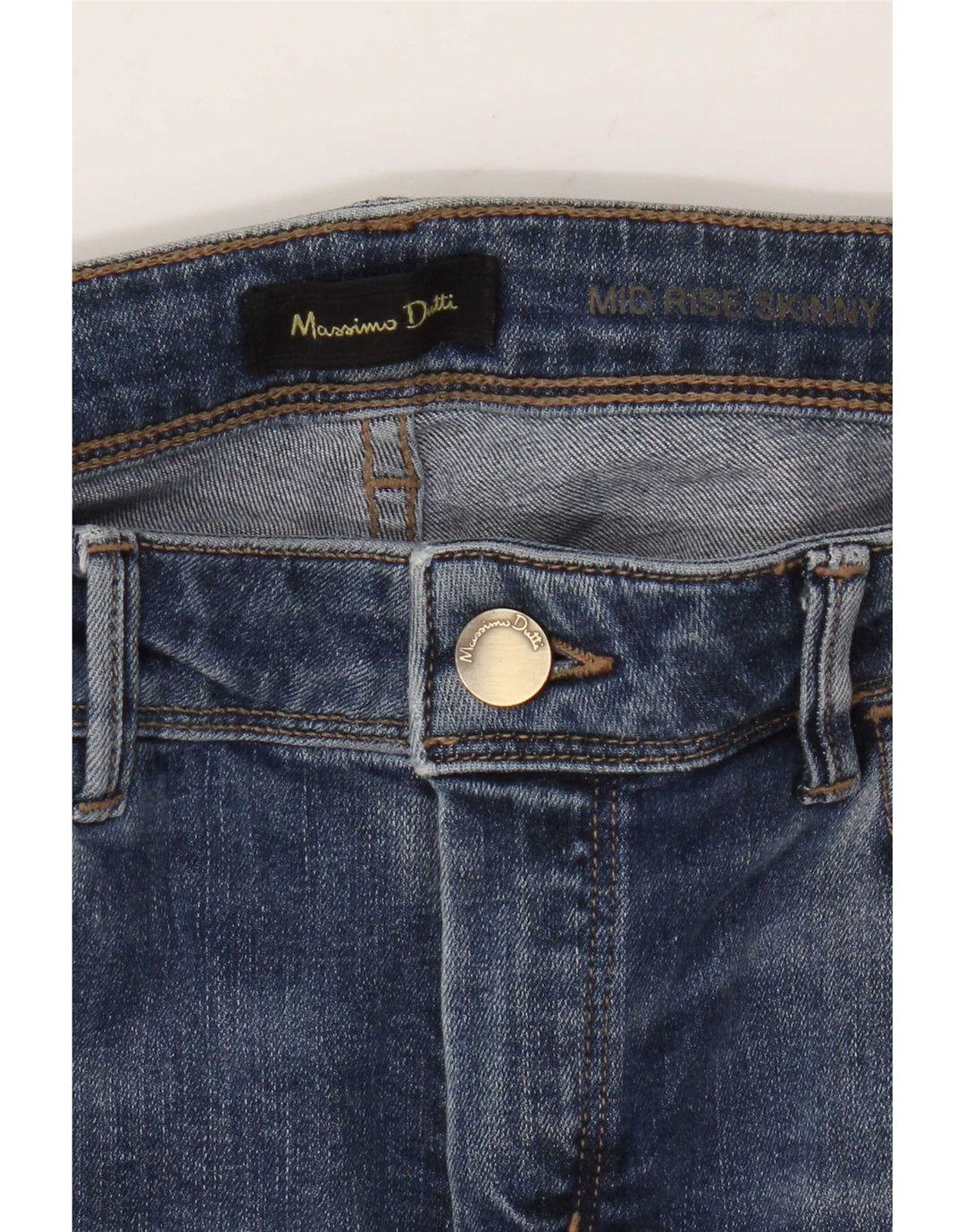 Jeans skinny da donna a vita media Massimo Dutti W30 L30 Blu