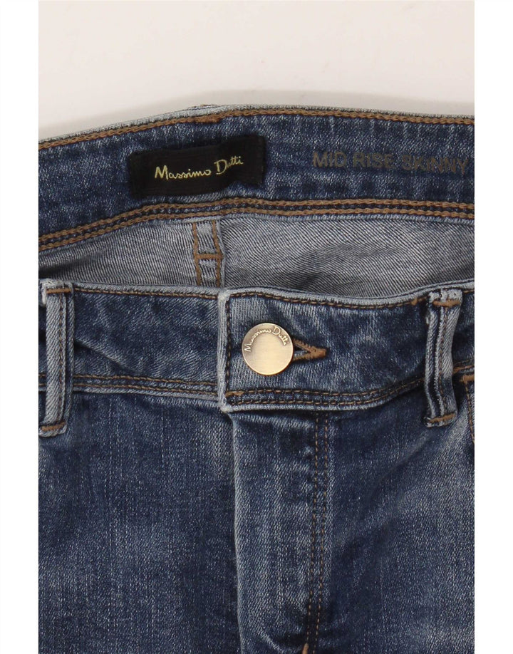 Jeans skinny da donna a vita media Massimo Dutti W30 L30 Blu