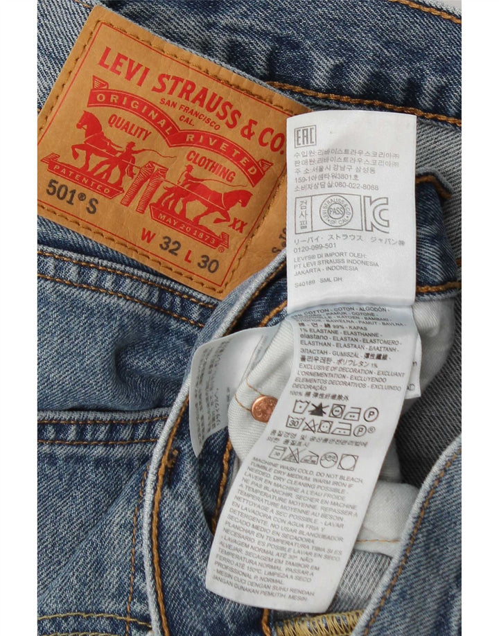Levi's Uomo 501 Jeans dritti W32 L30 Cotone Blu
