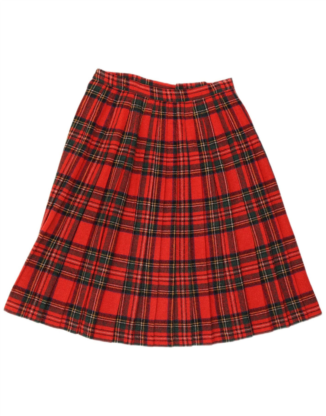 Gonna a portafoglio da donna Clan Laird W30 in lana scozzese rossa media